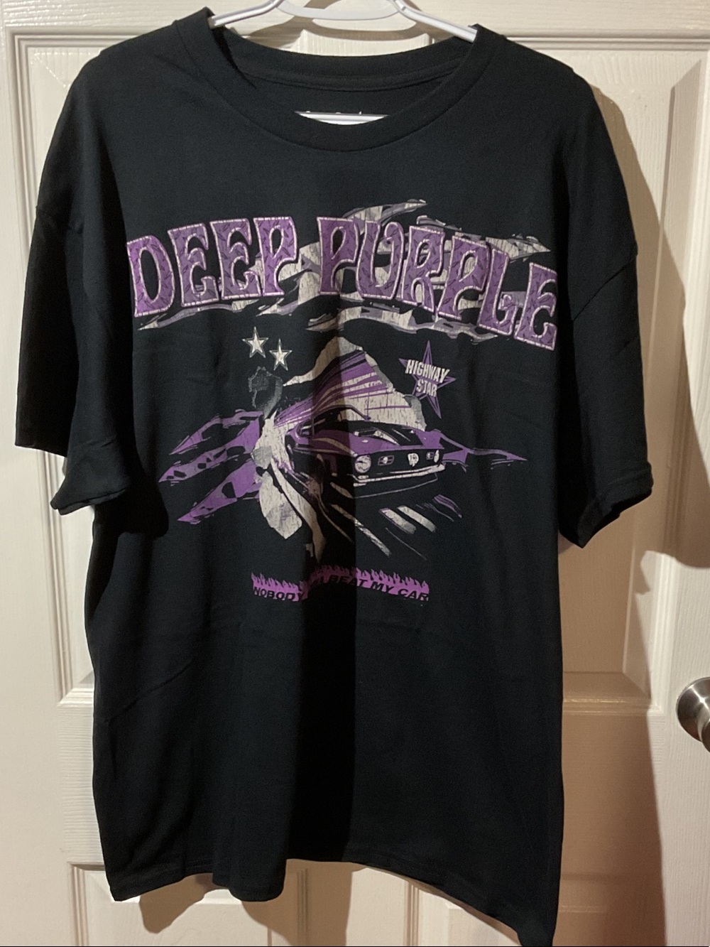 Deep Purple Black Short-Sleeve Graphic Band Tee